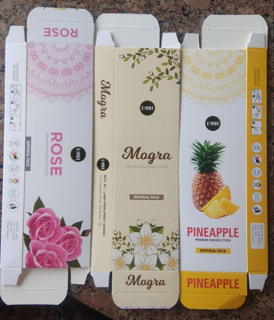 AGARBATTI EMPTY BOX  100 PIECE MRP 10/15